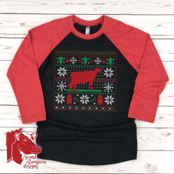 Happy Cowlidays Sweater Shirt-Sweatshirt-Hoodie - Image 3