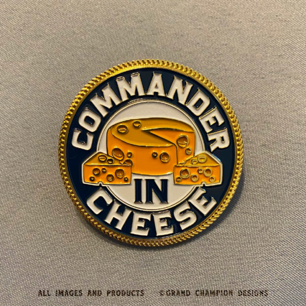 Commander In Cheese Enamel Pin - Image 2